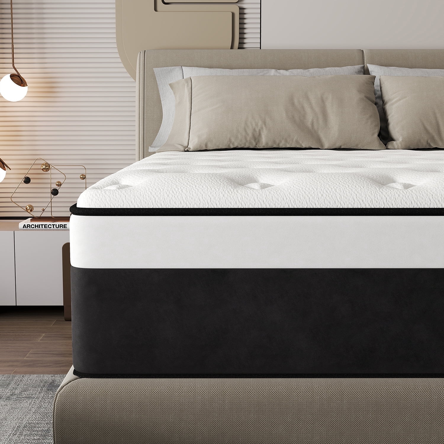 12 Inch Twin Mattress Gel Memory Foam Spring Hybrid Mattress In A Box