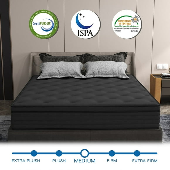 lemontalking 12 Inch Twin Mattress Hybrid Mattresses Medium Firm In A Box