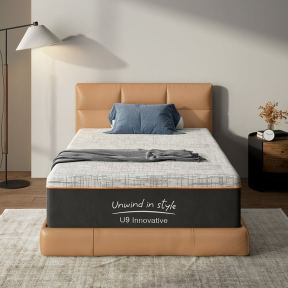 12 Inch Twin Size Bamboo Charcoal & Green Tea Memory Foam Mattress, Medium Firm Cooling Gel Mattress for Pressure Relief, CertiPUR-US Certified & Fiberglass Free,Washable Cover, Mattress in A Box