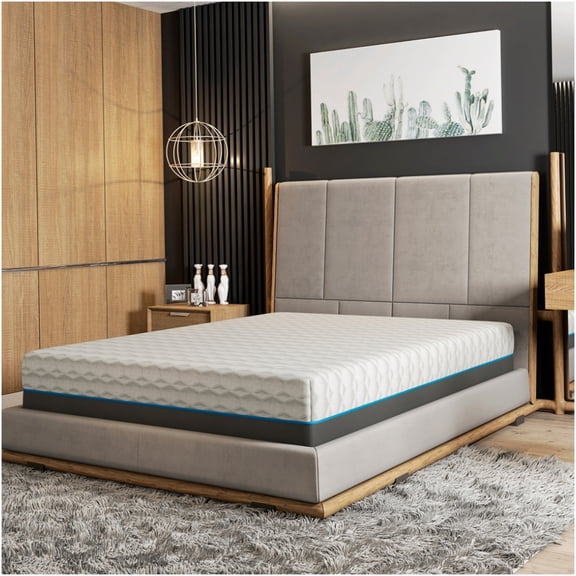 12 Inch Twin XL Memory Foam Mattress, Copper Gel Infused Cooling, CertiPUR-US Certified, Medium Firm, Bed in a Box, Motion Isolation