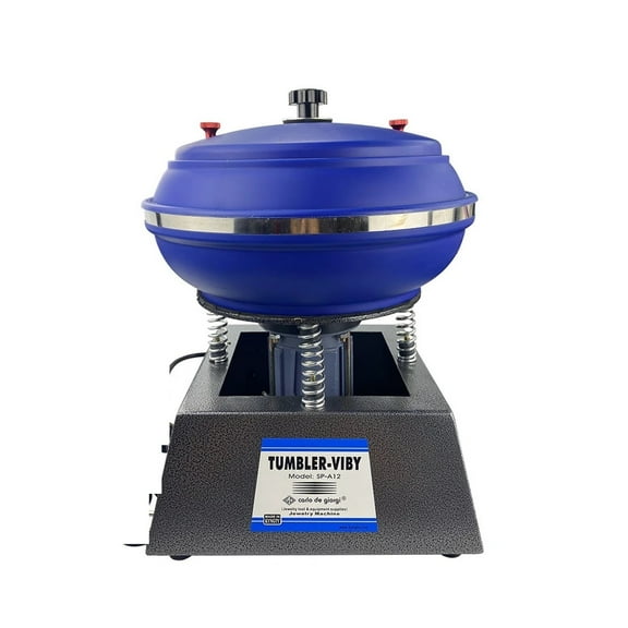 12 Inch Vibrating Polisher Clean Surface Stains Rotary Grinder Machine For DIY Jewelry Remove Impurities Tool ,Easy to Use