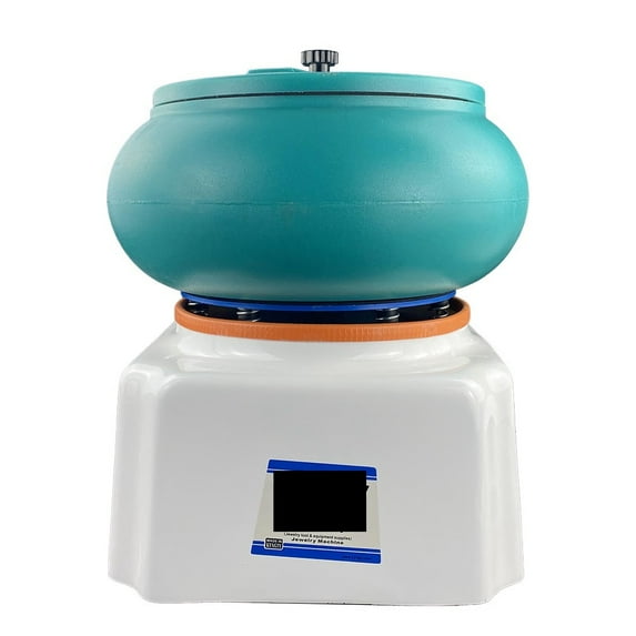 12 Inch Vibration Polishing Machine Jewelry Tumbler Machine For Diy Surface Cleaning Tool Vibrating Barrel Grinde ,Easy to Use