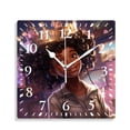 thumbnail image 1 of 12 Inch Wall Clock Battery Operated Silent Clock Decorative for Office, Kitchen, Outdoor, Living Room，American Women Girl Style, 1 of 4
