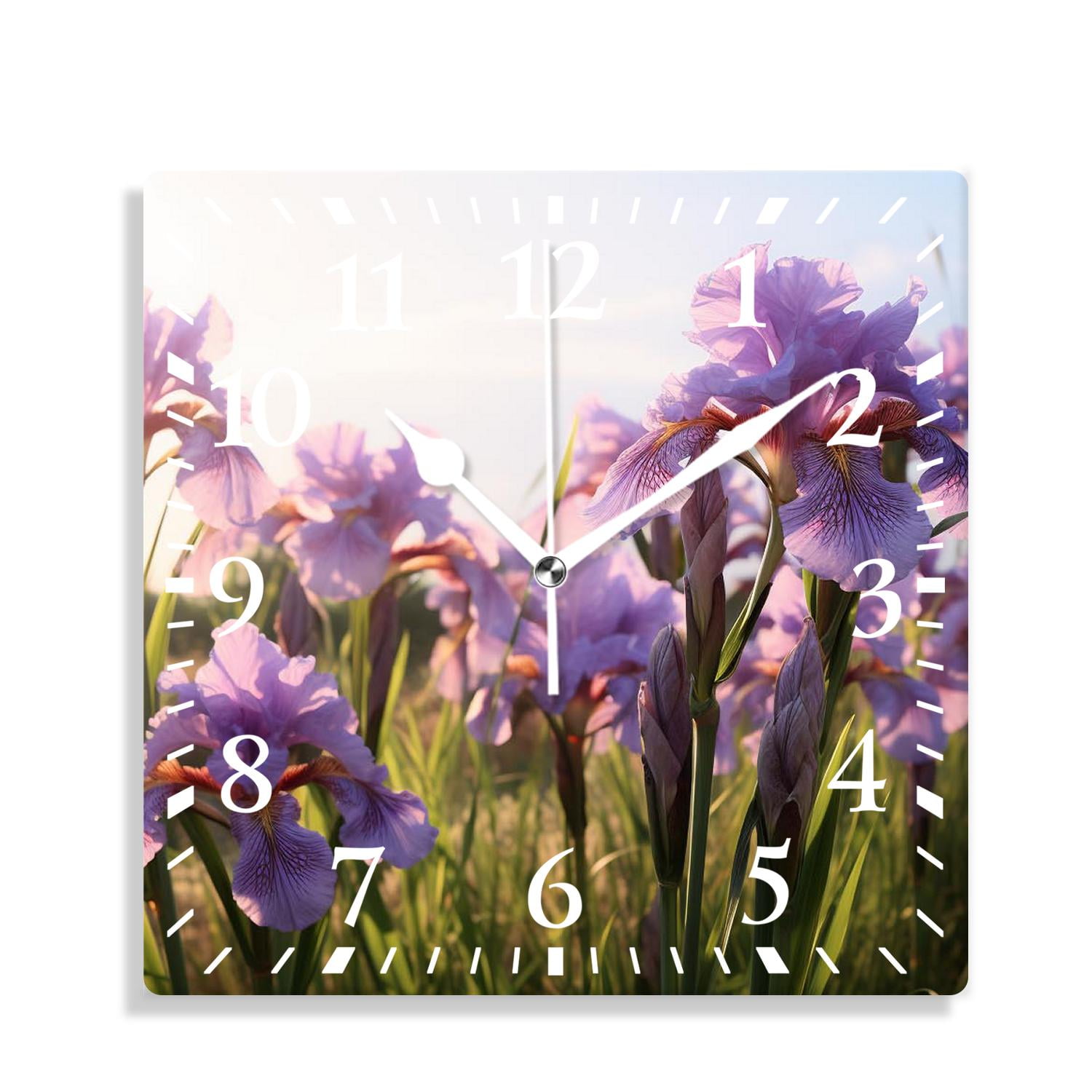 12 Inch Wall Clock Battery Operated Silent Clock Decorative for Office