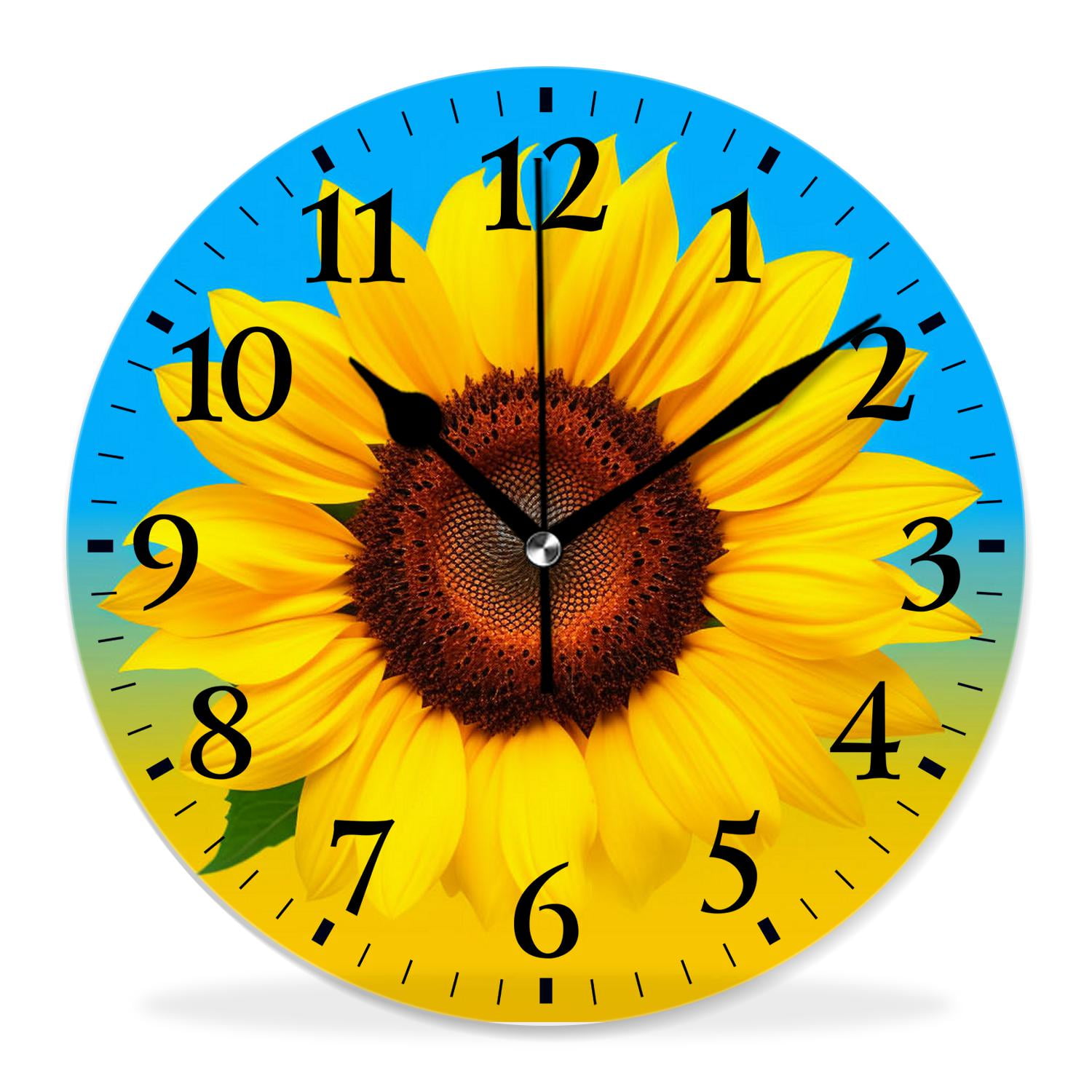 12 Inch Wall Clock Battery Operated Silent Clock Decorative for Office ...