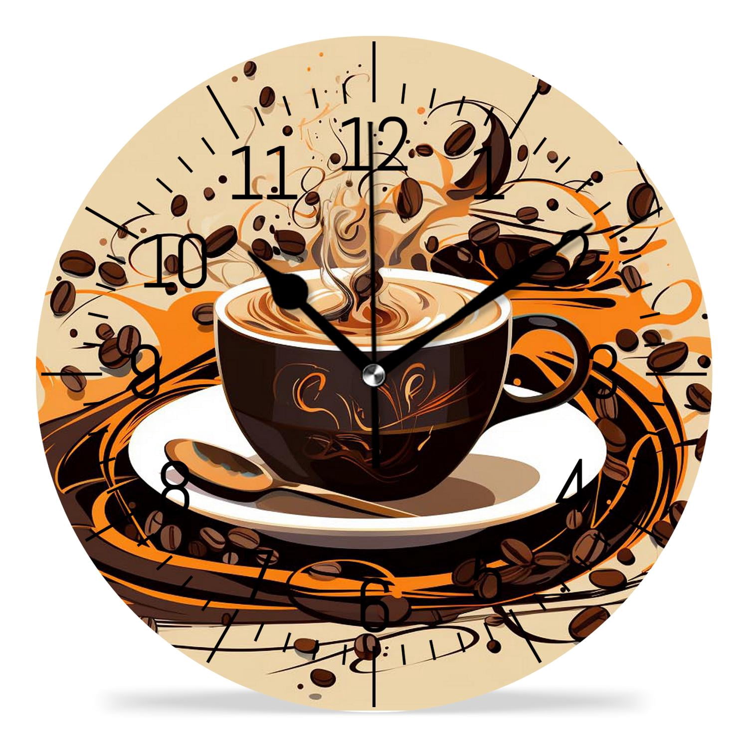 12 Inch Wall Clock Battery Operated Silent Clock Decorative for Office ...