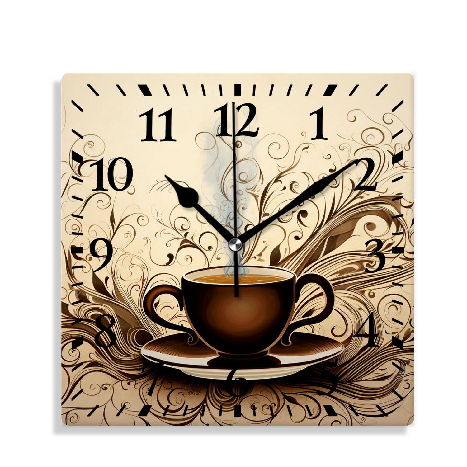 12 Inch Wall Clock Battery Operated Silent Clock Decorative for Office ...