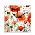 thumbnail image 1 of 12 Inch Wall Clock Battery Operated Silent Clock Decorative for Office, Kitchen, Outdoor, Living Room，Coffee Brown Multicolor, 1 of 4