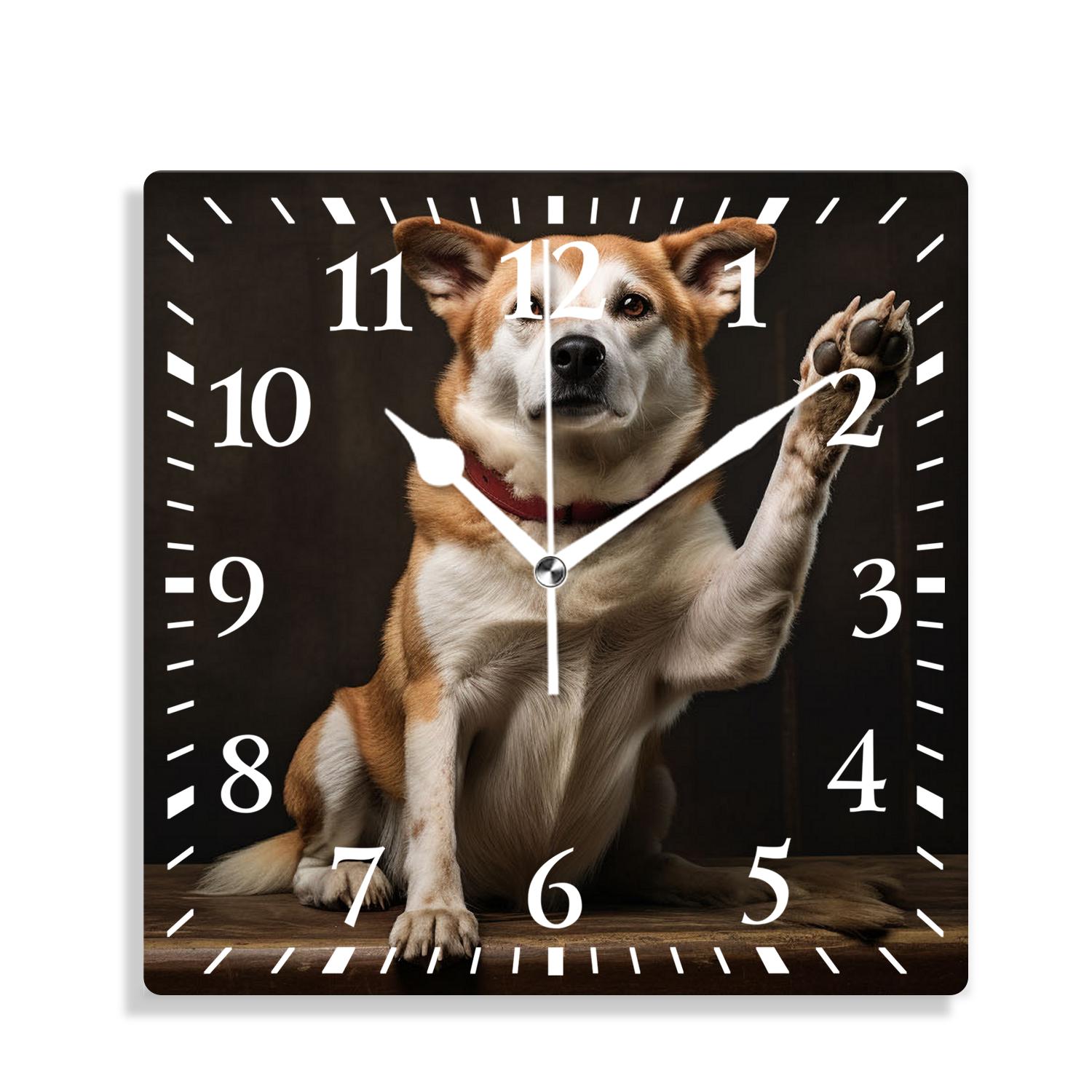 12 Inch Wall Clock Battery Operated Silent Clock Decorative for Office ...