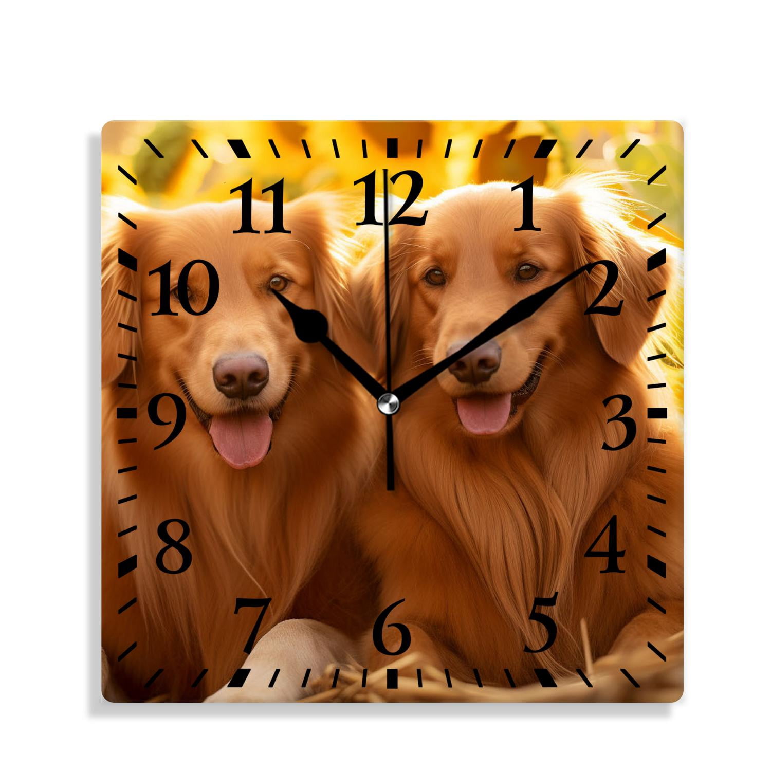 12 Inch Wall Clock Battery Operated Silent Clock Decorative for Office ...