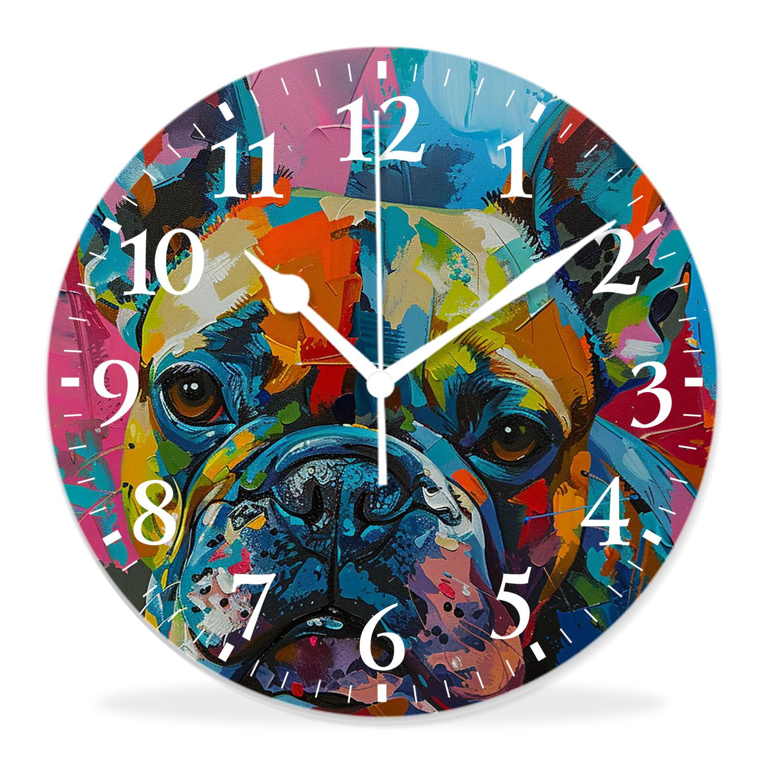 12 Inch Wall Clock Battery Operated Silent Clock Decorative for Office