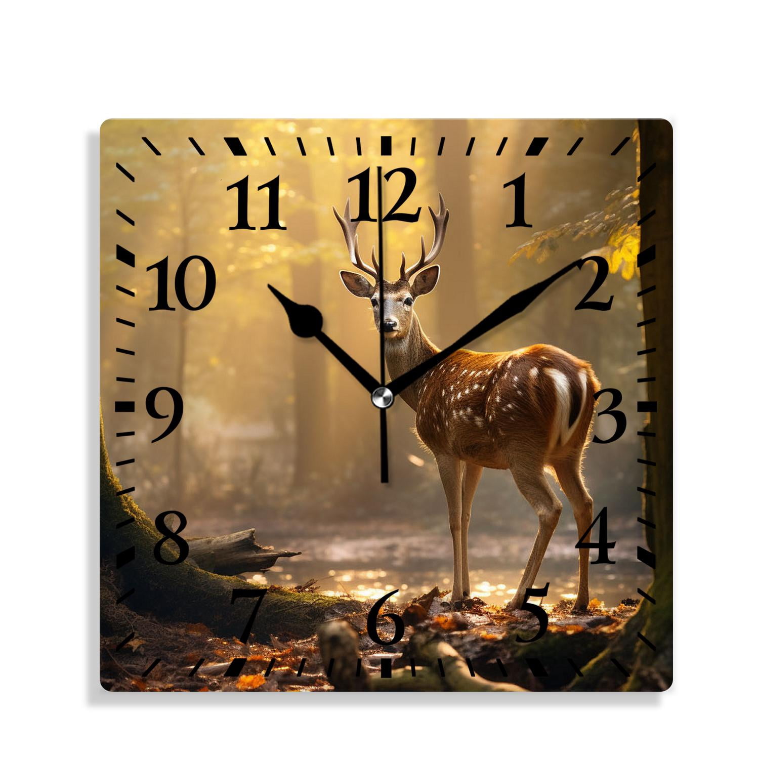 Clock Sencery 12 Inch Wall Clock Battery Operated Silent Clock Decorative for Office ...