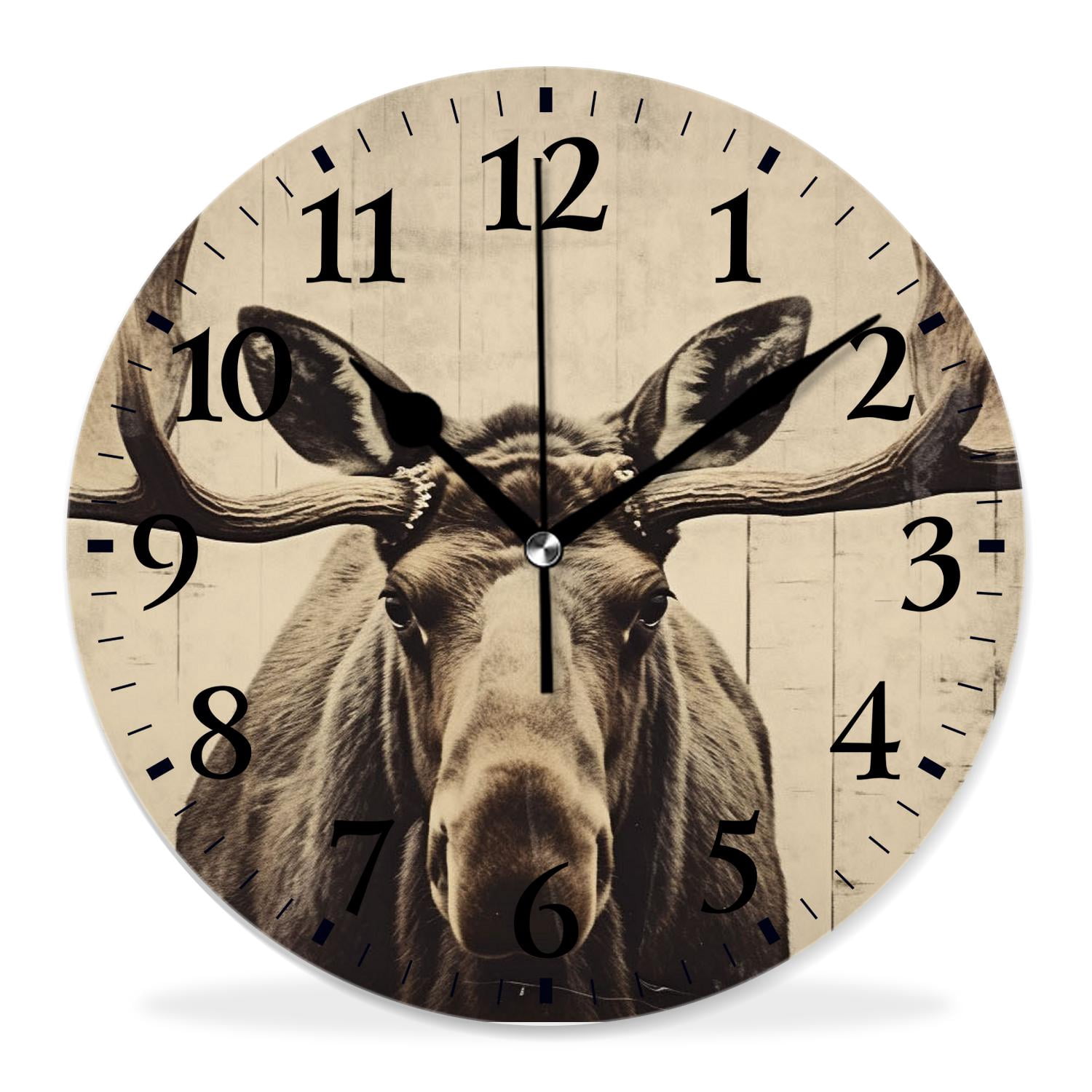 12 Inch Wall Clock Battery Operated Silent Clock Decorative for Office ...