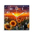 12 Inch Wall Clock Battery Operated Silent Clock Decorative for Office