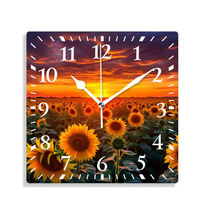 12 Inch Wall Clock Battery Operated Silent Clock Decorative for Office
