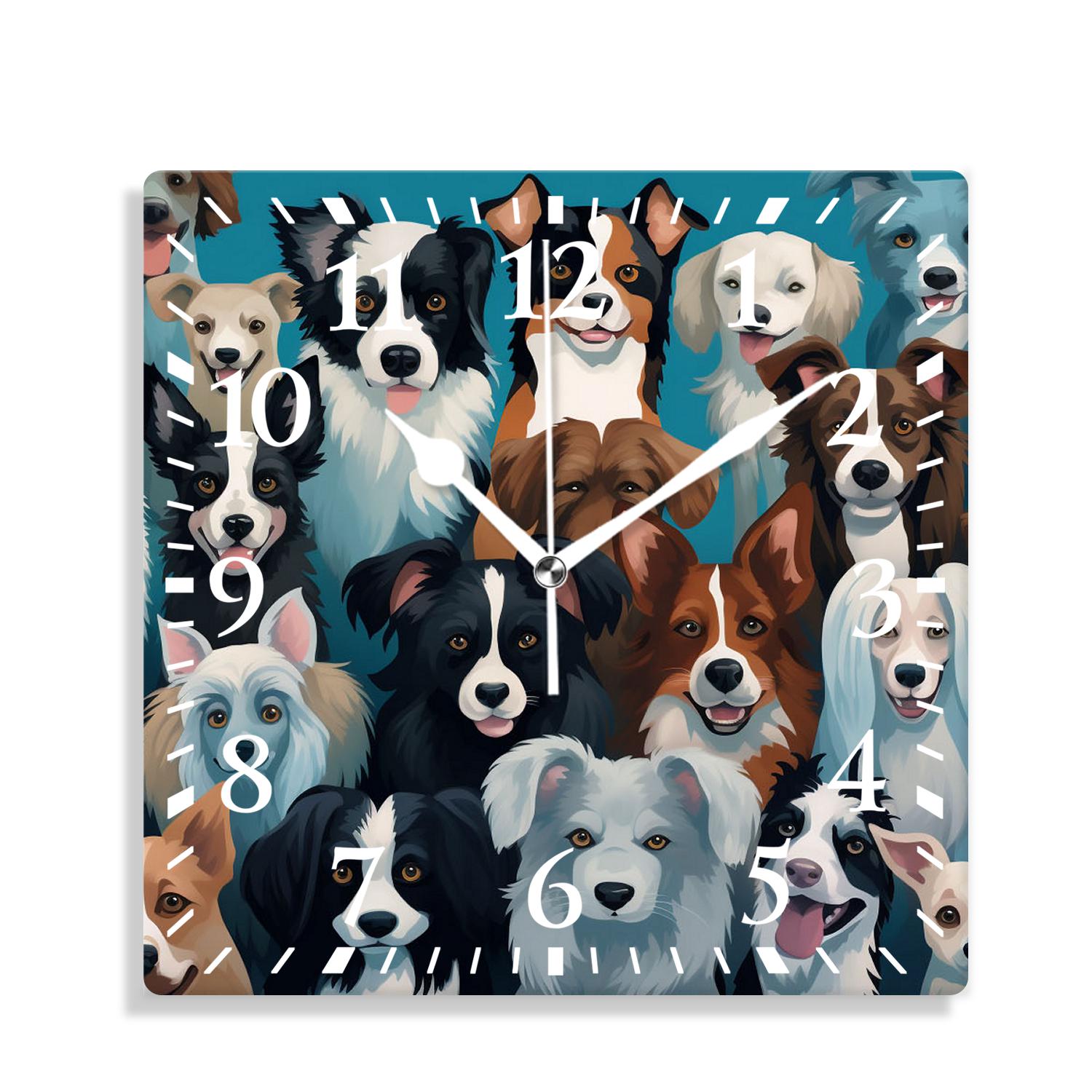 12 Inch Wall Clock Battery Operated Silent Clock Decorative for Office ...
