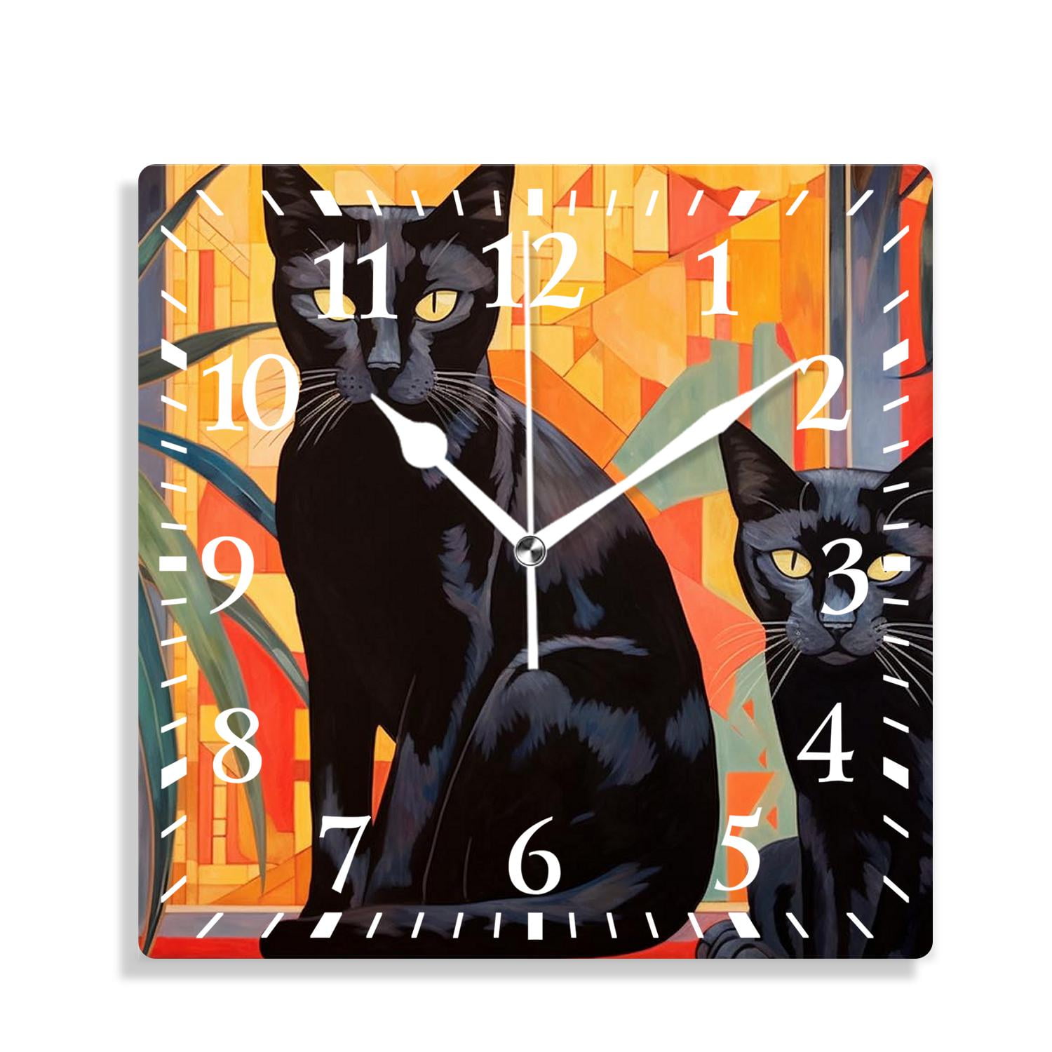 12 Inch Wall Clock Battery Operated Silent Clock Decorative for Office ...
