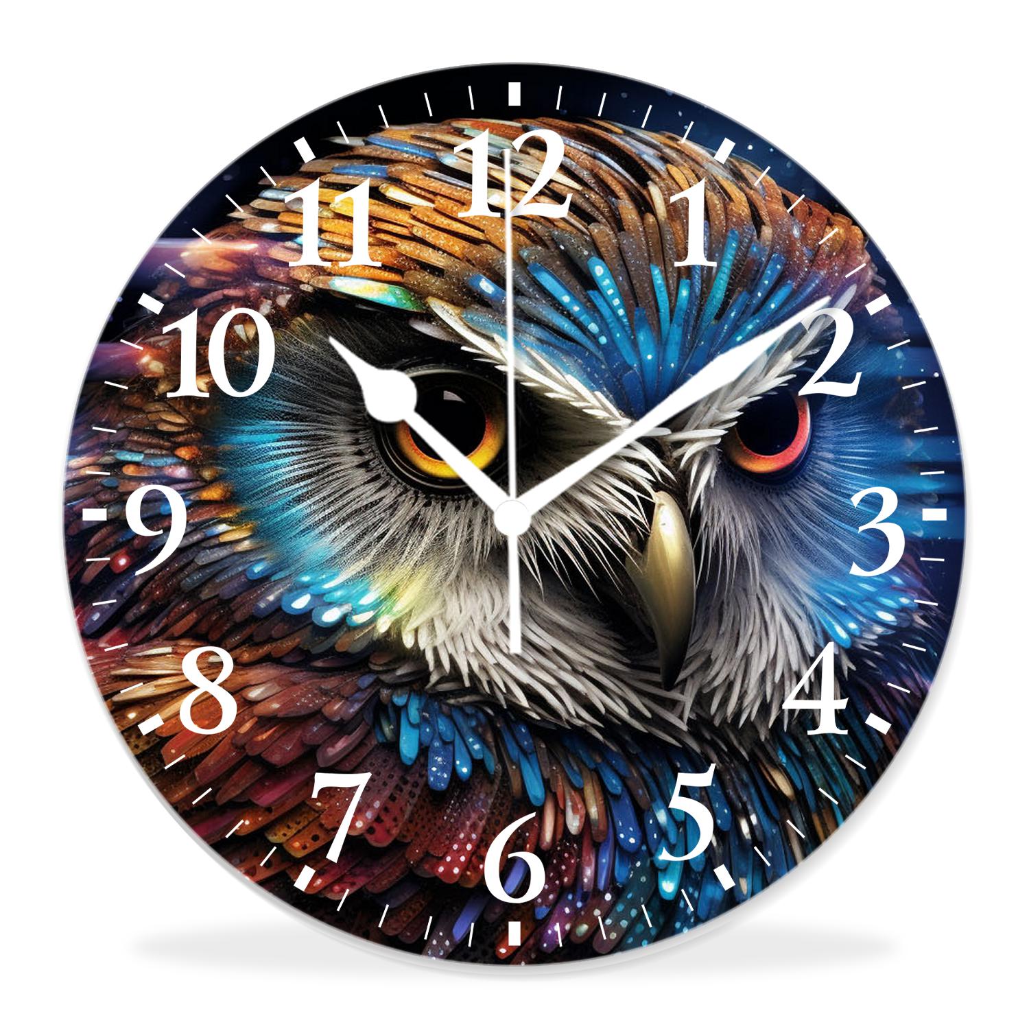 12 Inch Wall Clock Battery Operated Silent Clock Decorative for Office ...