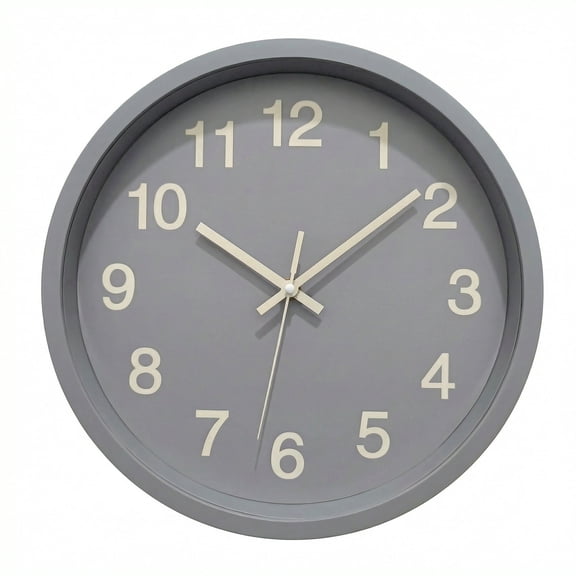 Westminster Clocks 12 Inch Wall Clock, Modern Minimalist, Silent Quartz, Soft Blue