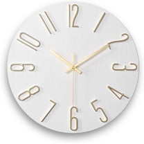 Precise Analog Clock Modern Wall Clock, 10 Inch Digital Wall Clocks Battery Operated, Round ...