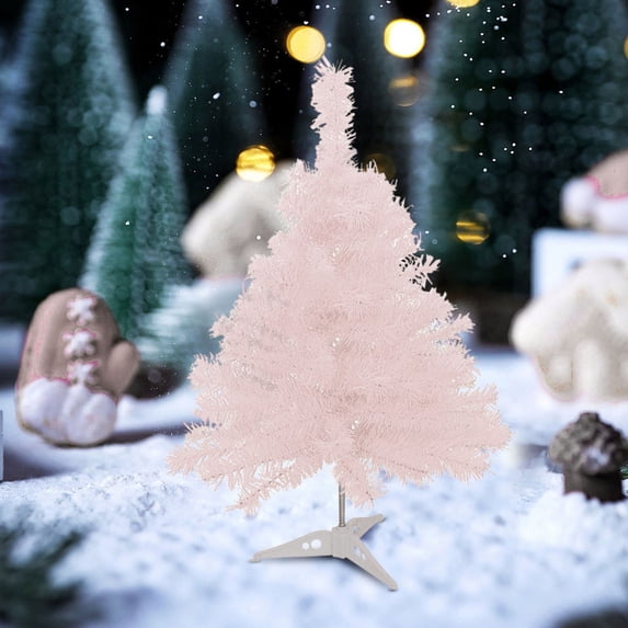 12 Inch White Flocked Mini Christmas Tree Pre Lit Tabletop Decor for Small Spaces Office Desk Windowsill Holiday Decorations with Bendable Branches for Ornaments