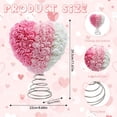 thumbnail image 1 of 12 Inch White Heart-Shaped Rose Valentine's Day Tree Topper With Artificial Roses - Decor For Home, Wedding, Festival, Party - Home, Weddings, Festivals, Parties, 1 of 7