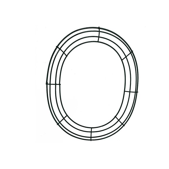 12 Inch Wire Wreath Frame – Round Metal Wreath Form with Ring Design, and Home Decor,Oval Shaped Wreath Frame, DIY Wreath Decoration Accessories