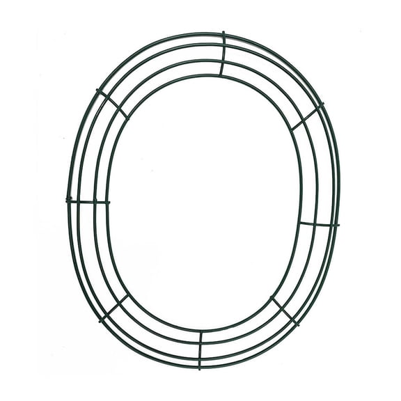 12 Inch Wire Wreath Frame – Round Metal Wreath Form with Ring Design, and Home Decor,Oval Shaped Wreath Frame, DIY Wreath Decoration Accessories