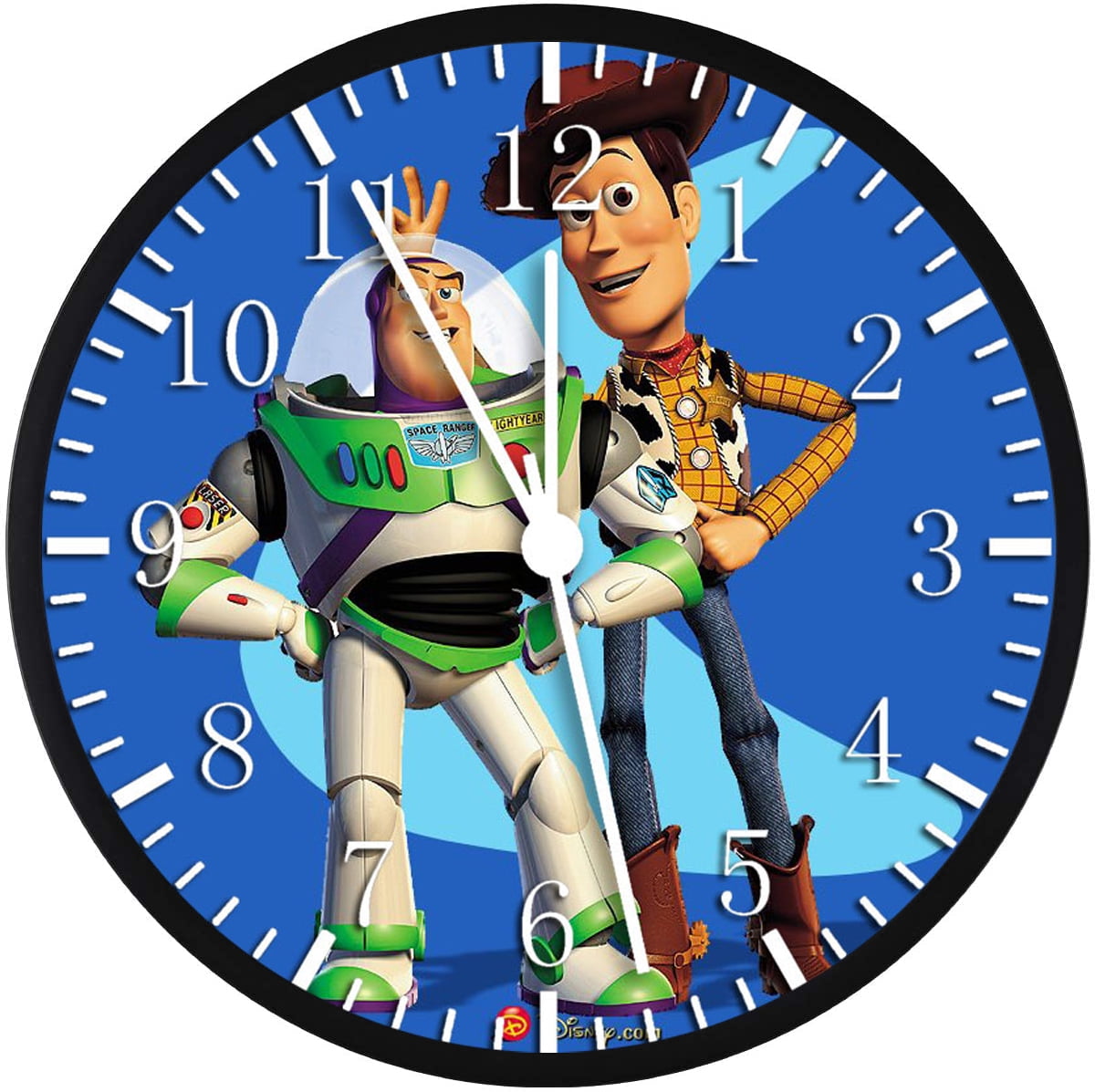 12 Inch Woody Buzz Wall Clock Non-Ticking Silent Great for Decor and Gifts W32