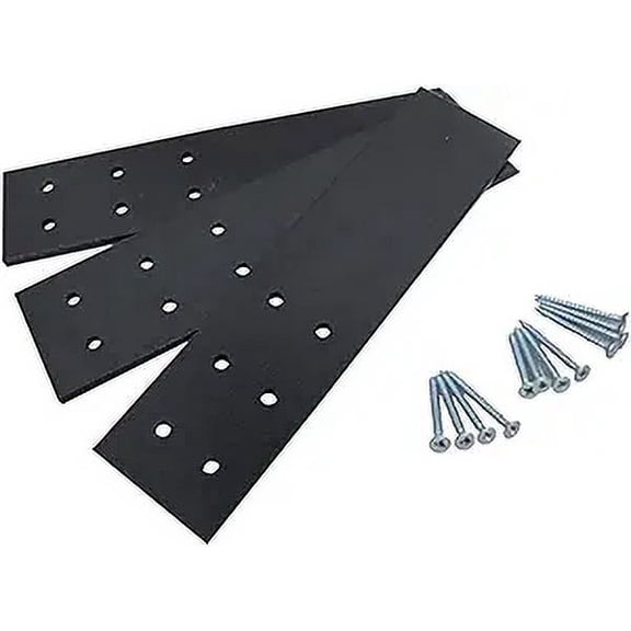 12 Inch X 2-1/2 Inch X 1/4 Inch Counter Top Support Bracket Set of 3 Plus 12 Screws