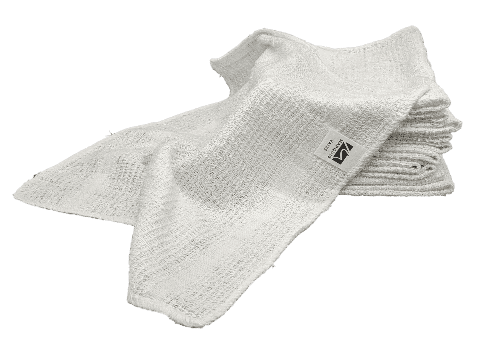 Exolfiating Rags 12 Inch x 12 Inch White Cotton Value Washcloths - Reusable Lt Weight ...