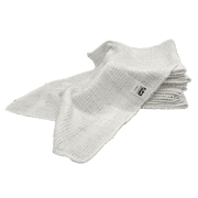 12 inch x 12 inch White Cotton Value Washcloths - Reusable Lt Weight Thin Cloth Rags - Bath/Exfoliating/Kitchen/Garage - 1/2 Lb per Dozen - Set of 12