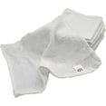 thumbnail image 1 of 12 Inch x 12 Inch White Cotton Value Washcloths - Reusable Lt Weight Thin Cloth Rags - Bath/Exfoliating/Kitchen/Garage - 3/4 Lb per Dozen - Set of 12, 1 of 9