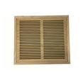 thumbnail image 1 of 12 Inch x 24 Inch Red Oak Hardwood Vent Floor Register Flush Mount, Slotted Style, Unfinished, 1 of 1