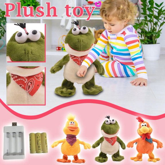 12 Inches Adorable Electric Plush Toy With Interactive Functions, Soft Fluffy Fabric And Cute Animal Design, Perfect For Playtime, Cuddling And Entertainment For Family, S