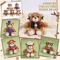 thumbnail image 1 of 12 Inches Cute Teddy Bear Stuffed Animal Doll With Red Plaid Skirt, Soft Plush Hugging Toy, Lovely Decorative Companion for Family, Home Decoration, Birthday Gifts & Daily Playtime, 1 of 9