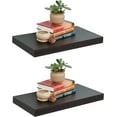 12 Inches Deep 24 Inches Long Floating Wall Shelves 2 Pack,Wall Mounted