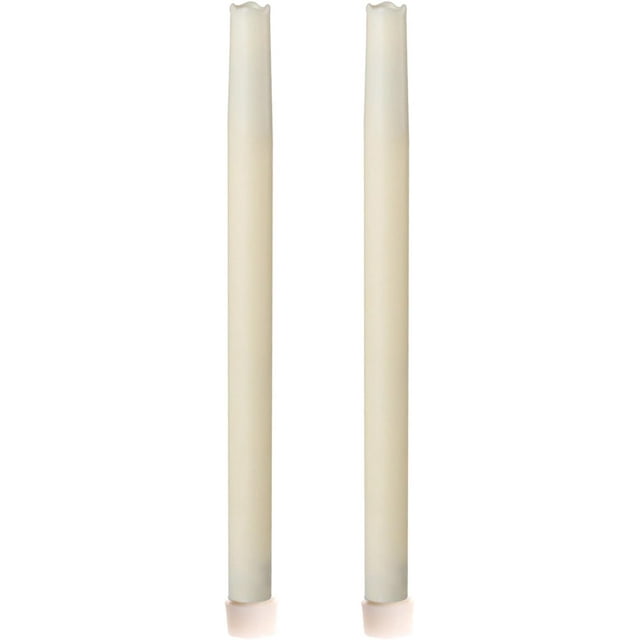 12 Inches Dripless Led Taper Candles with Timer Function, Flameless