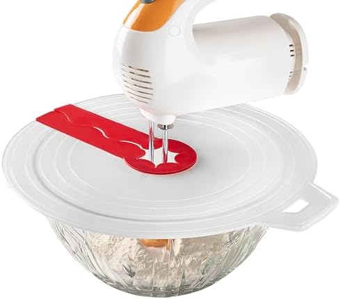 12 Inches Silicone Hand Mixer Splatter Guard, Compatible with Most ...