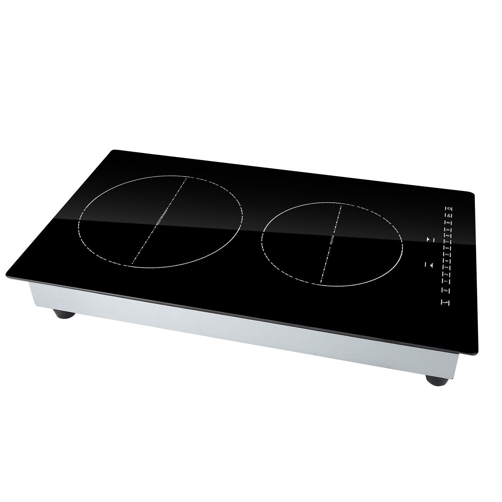 12" Induction Cooktop with 2 Burners,3000W Built-in Electric Stove Top