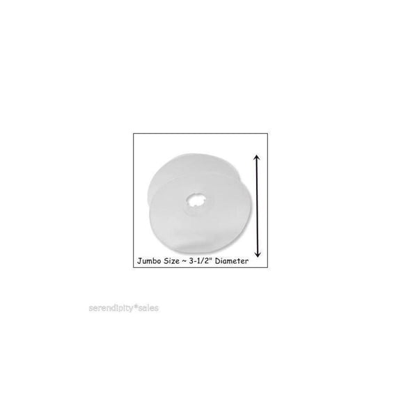 12 JUMBO Flexible Plastic BOBBINS KUMIHIMO EZ-Bob Braiding 3.5" 3-1/2" diameter