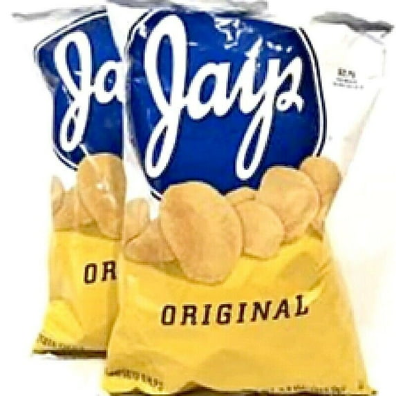 (12) Jays Original Big Bag Potato Chip, 8.5o Bags, (Pack Of 12) Chicago Classic.