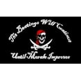thumbnail image 1 of 12 Jolly Roger Beating Will Continue Until Morale Improves 12''X18'' Stick Flags - Rough Tex® 68D Nylon, 1 of 2