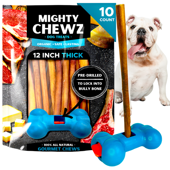 12" Jumbo Bully Sticks - Bully Bone Included - 5 Pack