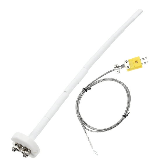12" K Type Thermocouple Probe with 3.3 ft Thermocouple Wire 2mmx300mm