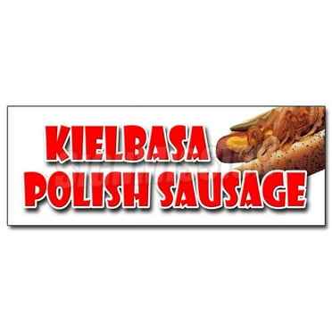 12" KIELBASA POLISH SAUSAGE DECAL sticker grilled polski homemade sandwich