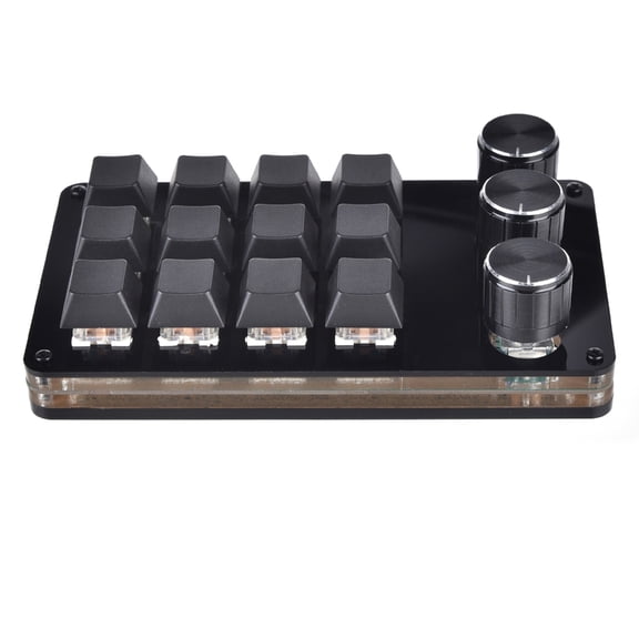 12 Key Macro Programmable Keyboard Mini Mechanical Gaming Macro Keyboard 3 Knob KeyPad Hot Swap Gaming Keyboard