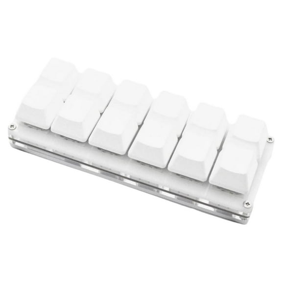 12 Key USB Programmable Macro Keyboard DIY Custom Mechanical Keypad Plug and Play Onboard Storage Support Windows Linux Android