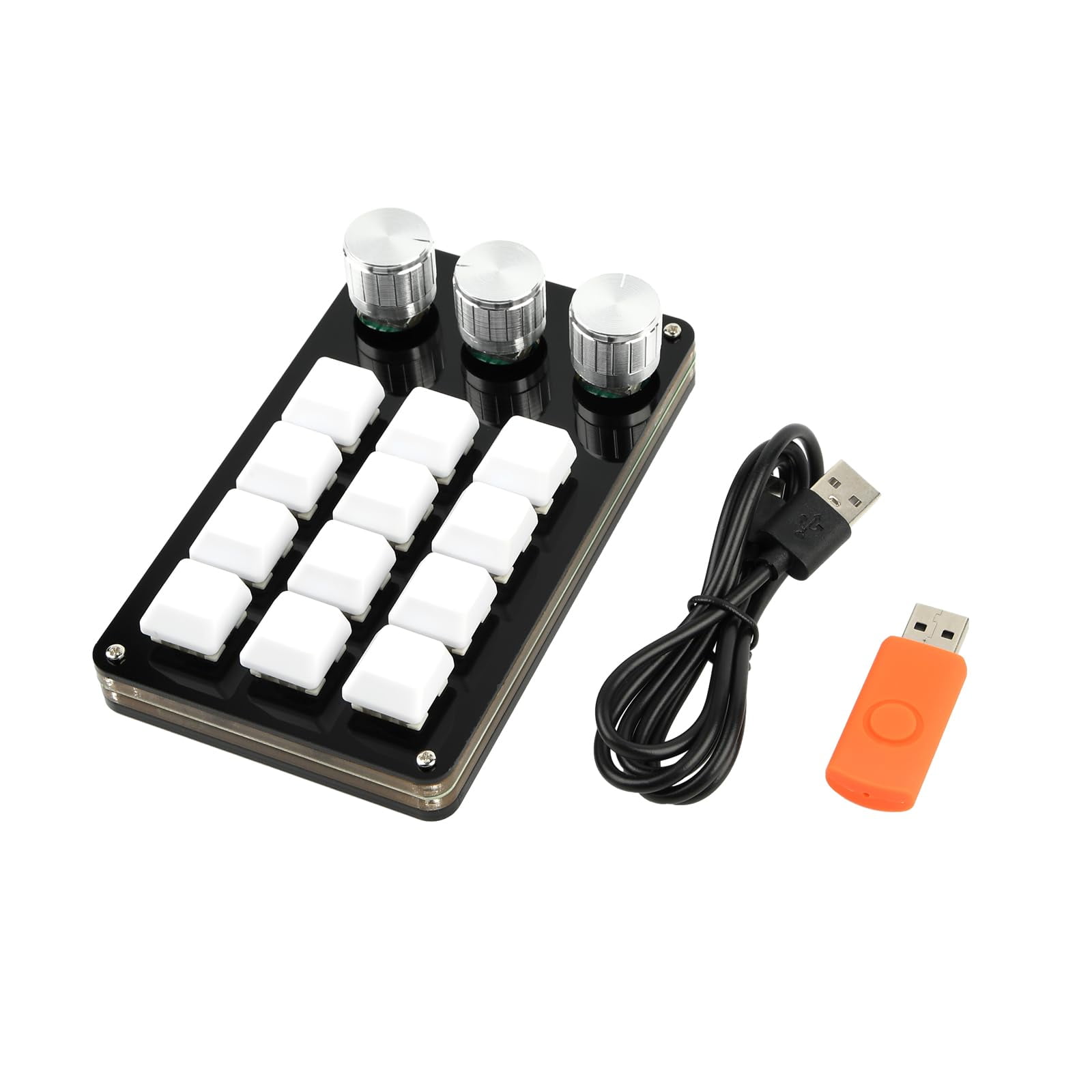 12 Keys Programmable Keyboard USB Mechanical Gaming Keyboard,One-Hand ...