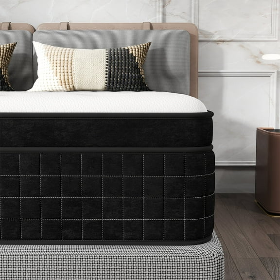 DalisTairy 12" King Mattress In A Box Gel Memory Foam And Pocket Spring Hybrid Mattress